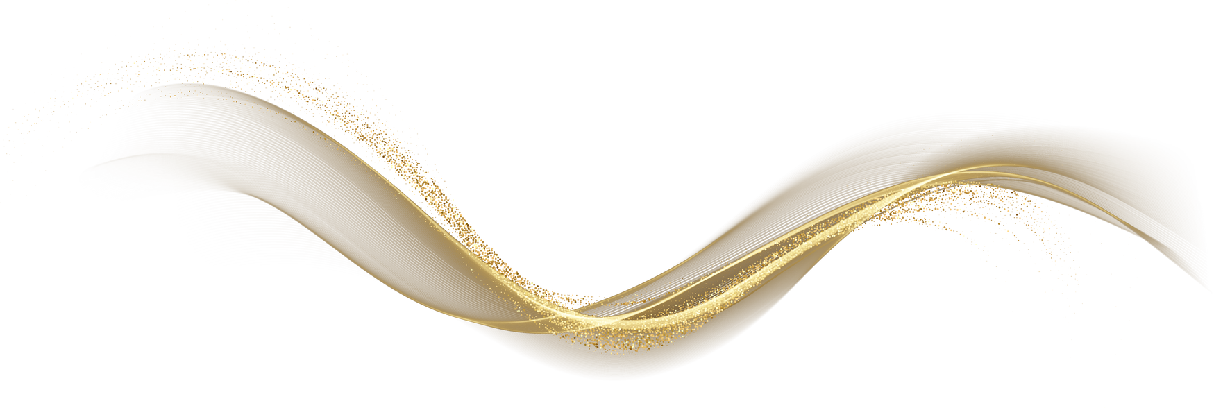 Gold Abstract Wave Line